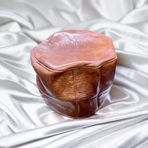 poufronde2 Pouf rond marron